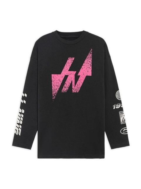 Li-Ning Li-Ning Graphic Long Sleeve T-shirt 'Black Pink' AHSS123-1