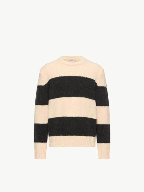 Moncler Striped Wool Blend Bouclé Sweater