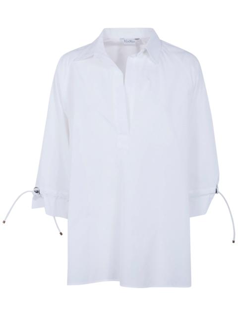 Max Mara Adorini Cotton Popeline Oversized Shirt