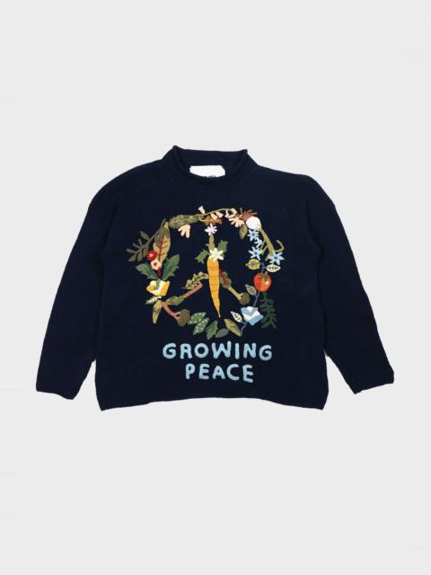 Story mfg. Twinsun Rollneck - Indigo Growing Peace