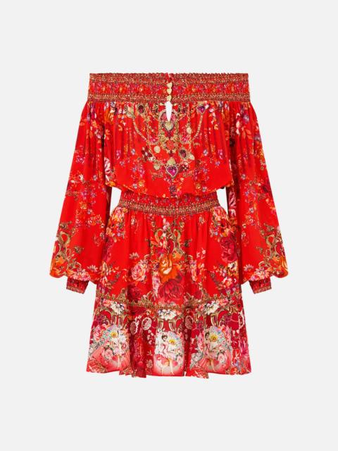 CAMILLA OFF SHOULDER SHORT DRESS