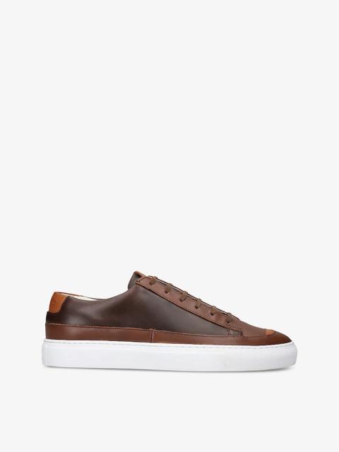 Grenson D-Stock recycled-leather low-top trainers