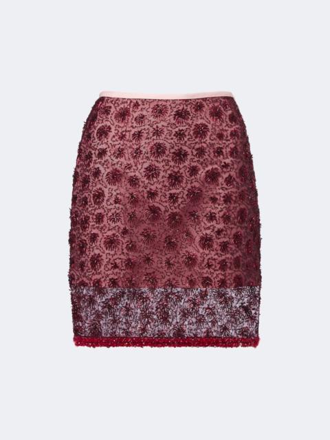 POSSE Sofia beaded miniskirt