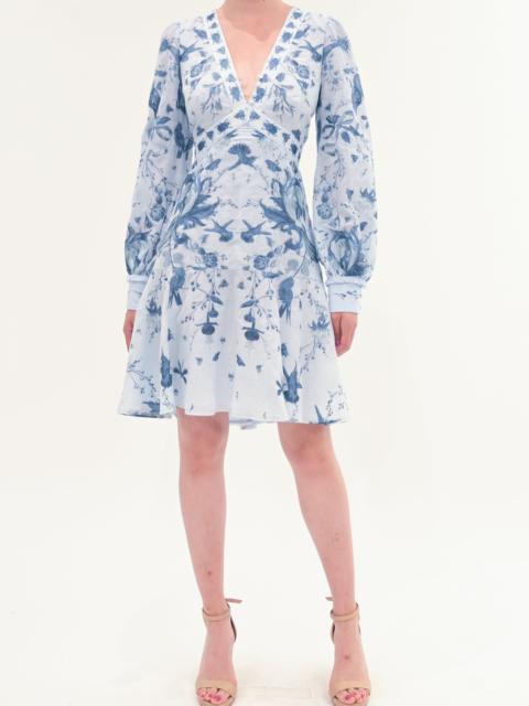 Marchesa THREADWORK VOILE MINI DRESS