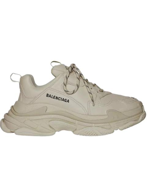 Balenciaga Triple S Beige Faux Leather