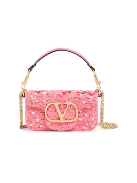 Valentino Women's Locò Small Embroidered Shoulder Bag - Pink