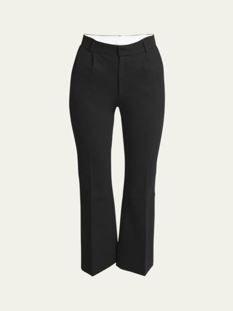 Cropped Kick Leg Trousers