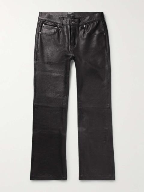 Enfants Riches Déprimés Straight-Leg Textured-Leather Trousers