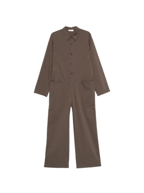 AMOMENTO button-up long-sleeve jumpsuit