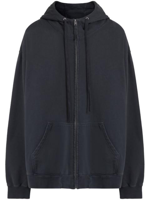 Maison Margiela zipped drawstring hoodie