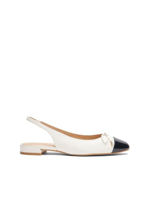 Sleek Bow Slingback ballerina shoes