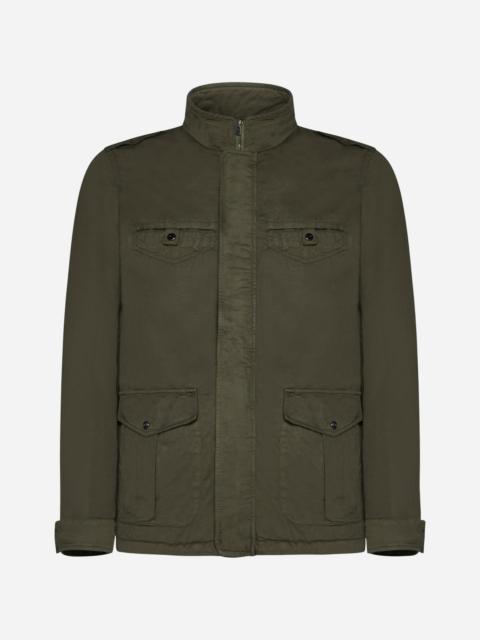 Cotton and linen field jacket