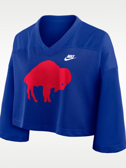 Nike Buffalo Bills Rewind Fashion Women's Nike Dri-FIT NFL Cropped Jersey