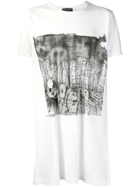 Comme des Garçons Homme Plus long printed T-shirt