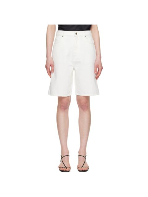 Loulou de Saison Off-White Isu Denim Shorts