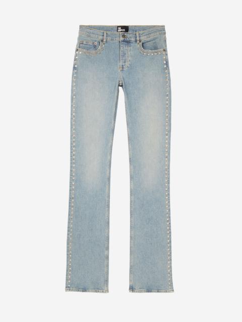 The Kooples LONG SLIM JEANS WITH BLUE STUDS