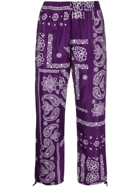 Palm Angels bandana-print logo trousers