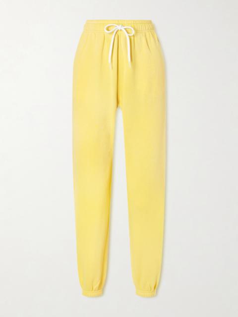 Polo Ralph Lauren Embroidered Cotton-blend Fleece Tapered Sweatpants