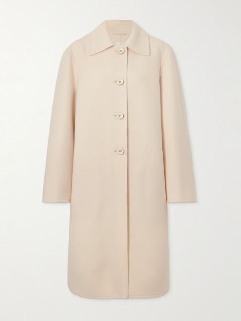 Jil Sander Wool-felt coat Cream