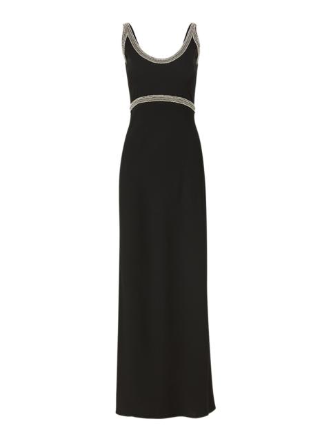 VERONICA BEARD FLORES BEAD-TRIM DRESS