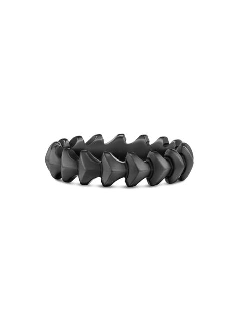 DAVID YURMAN Men's Armory Band Ring in Black Titanium, 6.2MM - Black