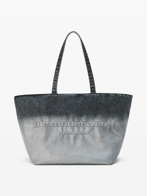 Alexander Wang Punch Tote Coated Denim Large