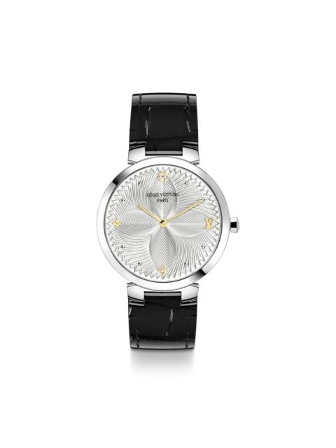 Louis Vuitton Tambour Slim Metallic Flower 33
