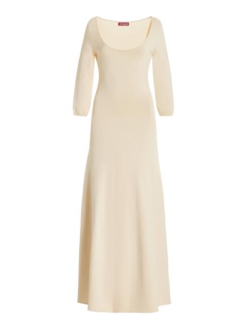 Douvres Knit Midi Dress white