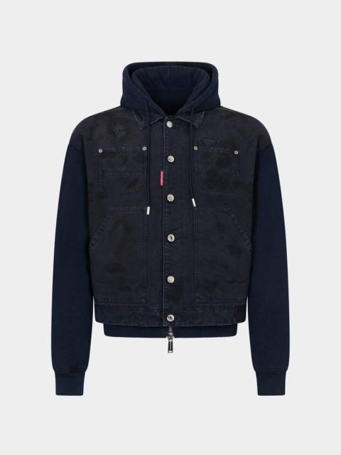DSQUARED2 HYBRID HOODED CARPENTER KABAN