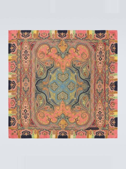 Etro Printed silk scarf