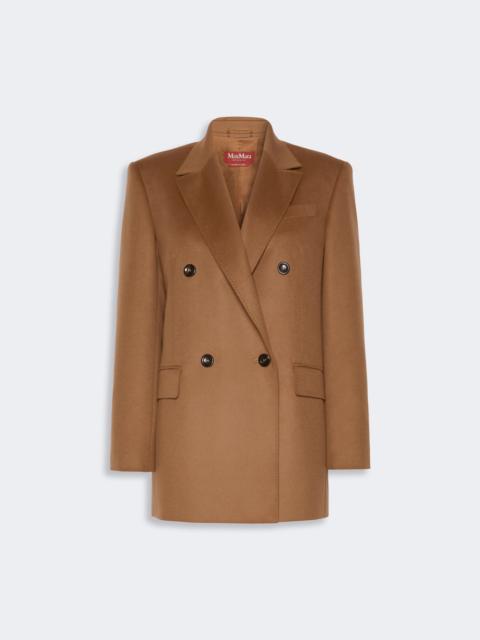 Max Mara HOBBY Wool broadcloth blazer - TOBACCO