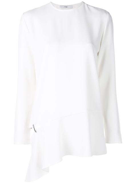 Tibi long sleeve detached hem blouse