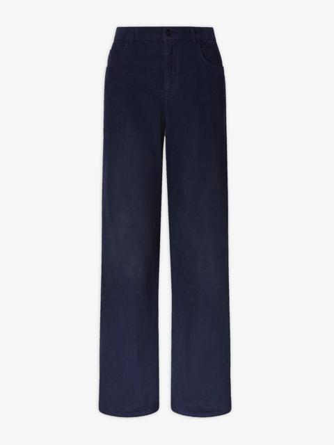 The Row Eglitta blue corduroy pants