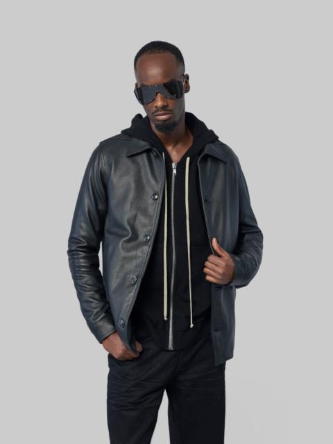 Rick Owens Giacca In Pelle Imbottita - Buttoned Brad Jk