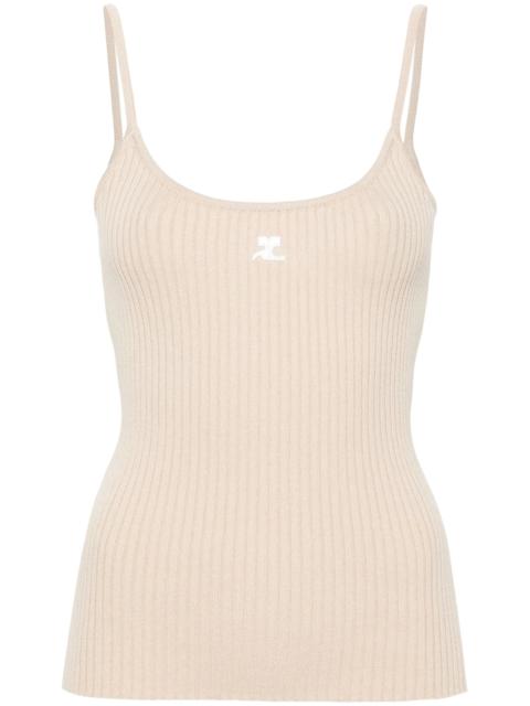 courrèges Reedition Ribbed Top