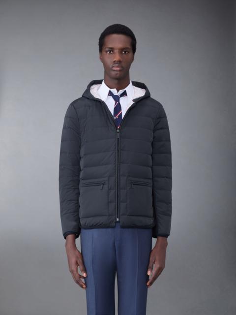 Thom Browne Poly Twill Rib 4-Bar Down Hooded Jacket