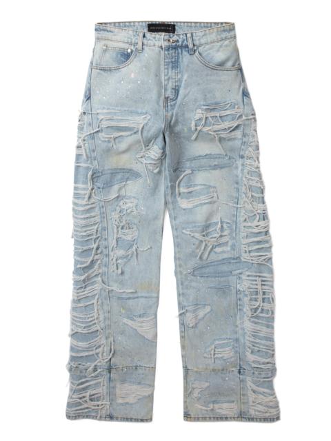WHO DECIDES WAR ULTRA FLARE DISTRESSED DENIM