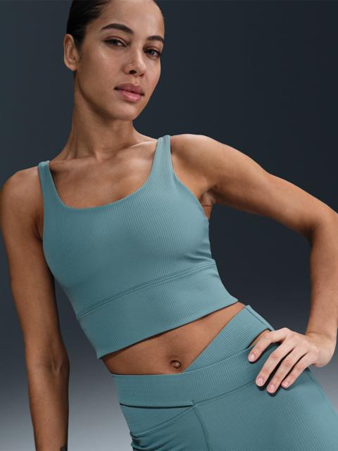 Nike Nike Zenvy Rib Women's Light-Support Padded Longline Sports Bra