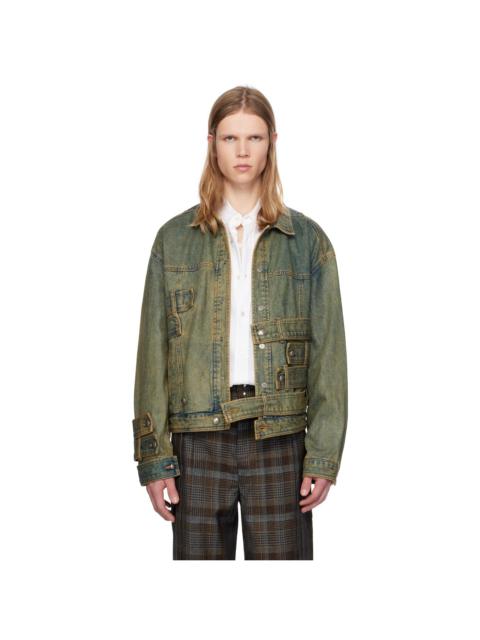 Andersson Bell Green Waistbands Denim Jacket