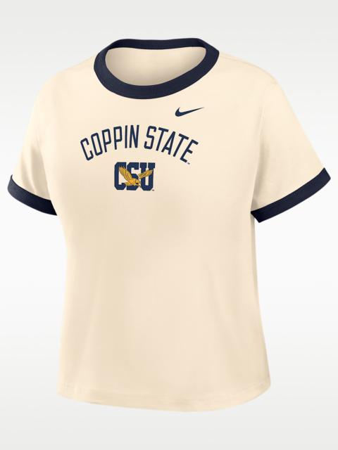 Nike Nike College (Coppin State University) Women's Cropped Ringer T-Shirt