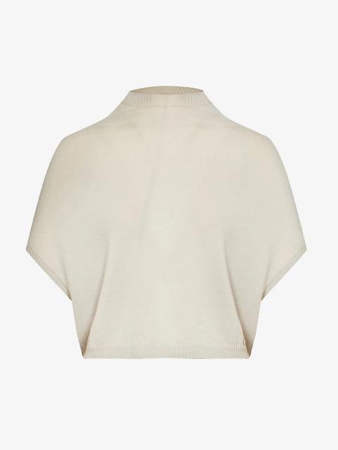 Rick Owens Dropped-shoulder relaxed-fit wool knitted top