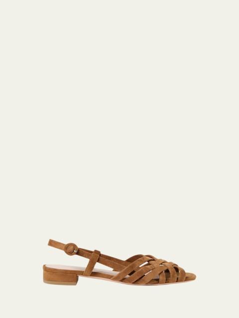 LOEFFLER RANDALL Shelly Suede Slingback Sandals
