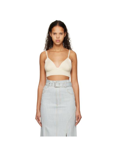 Elleme Off-White Rib Bra