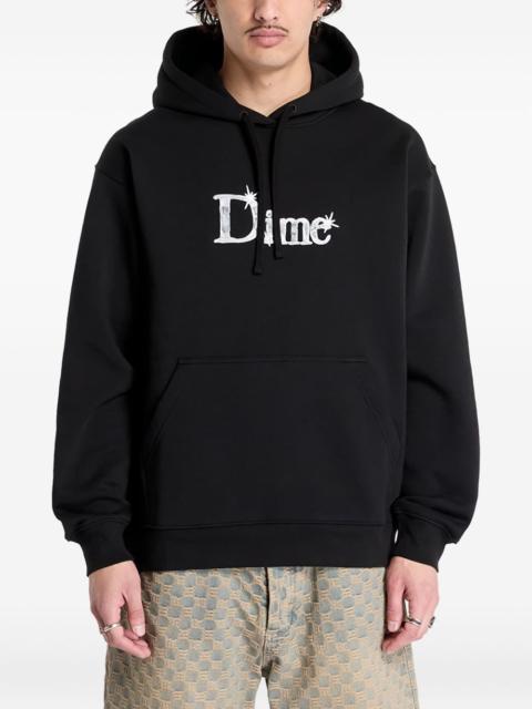 Dime logo-embroidered hoodie