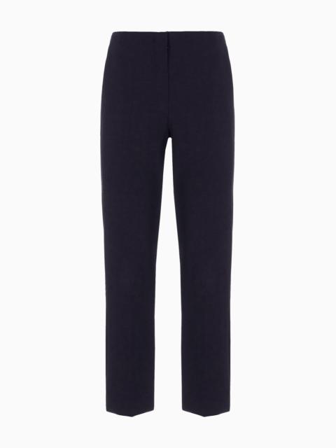 Stretch gabardine 7/8 trousers