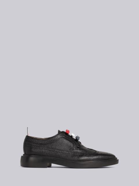 Thom Browne Pebble Grain 3-Bow Longwing Brogue