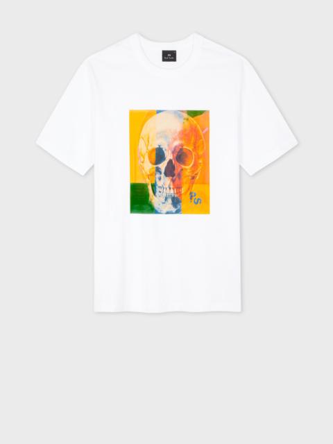 Paul Smith White 'Skull Square' T-Shirt