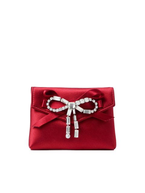 JIMMY CHOO crystal-bow mini bag