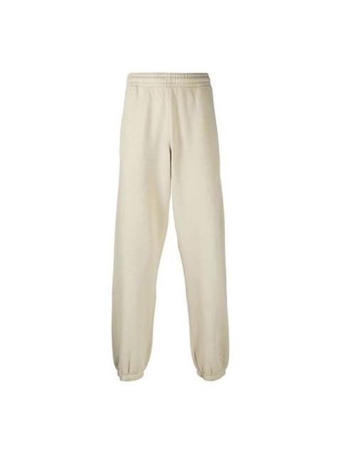 Off-White Men's Off-White FW21 Arrow Solid Color Bundle Feet Sports Pants/Trousers/Joggers Loose Fit Khaki OMC