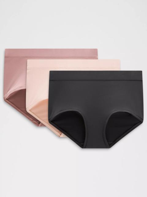 lululemon UnderEase Mid-Rise Boyshort Underwear 3 Pack